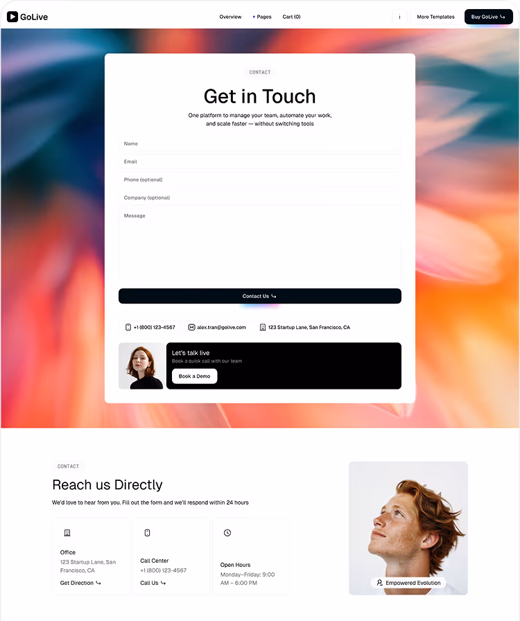 SaaS Startup Webflow Template