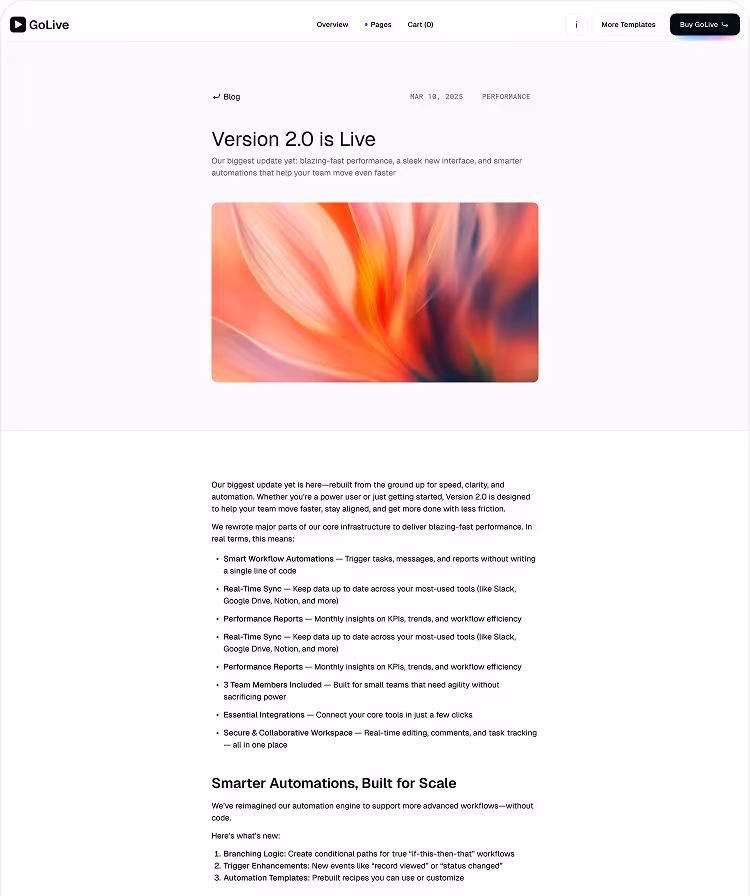 SaaS Startup Webflow Template