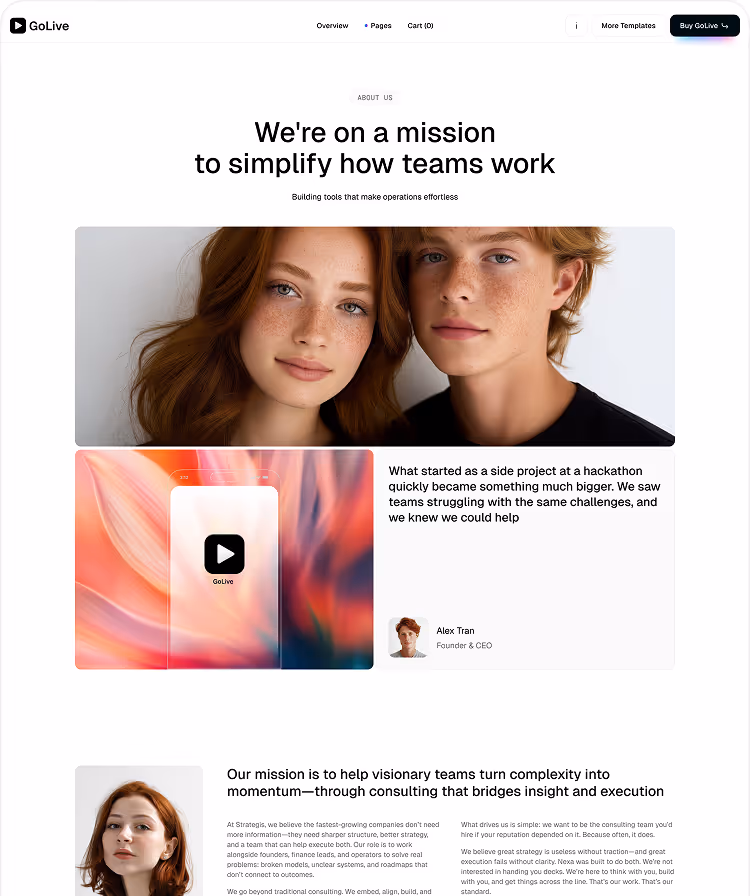 SaaS Startup Webflow Template